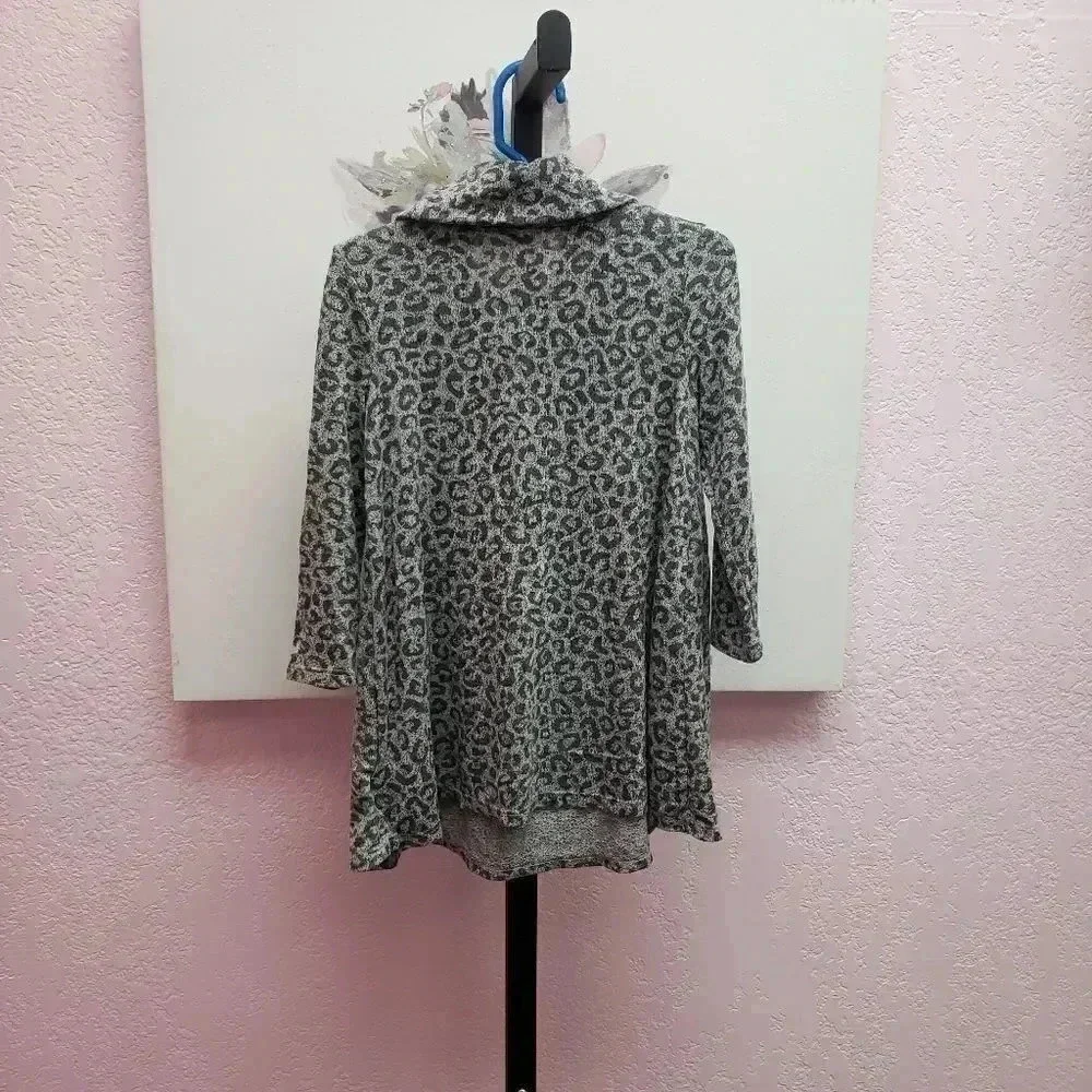 Old Navy Girls Cowl Neck Animal Print Dress